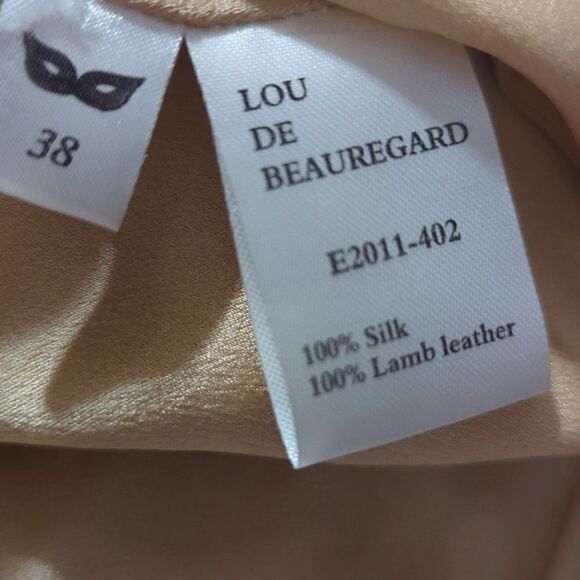 Lou de Beaurelard silk and leather dress - Picture 3 of 9